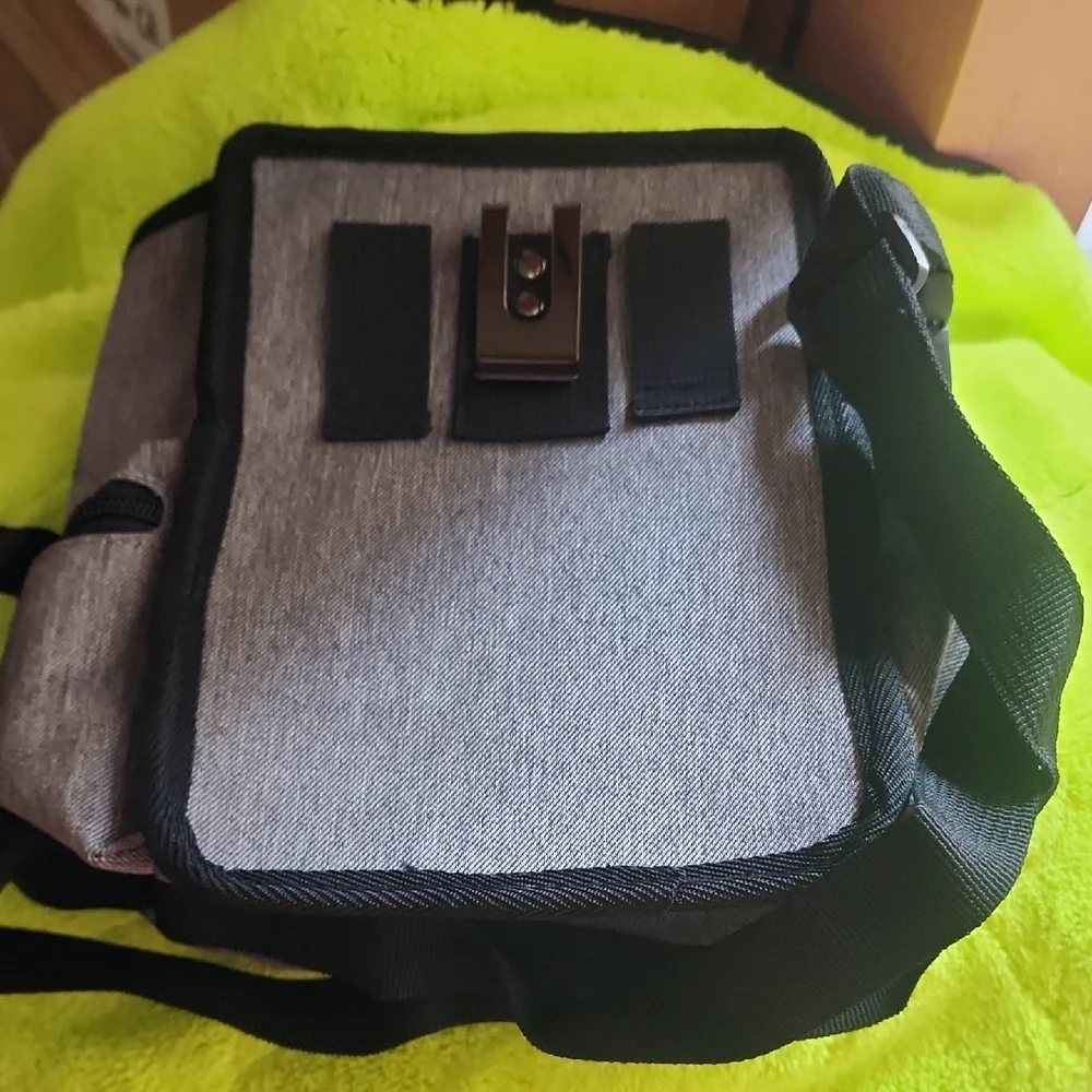 Gray Dog Travel Carrier with Accessories